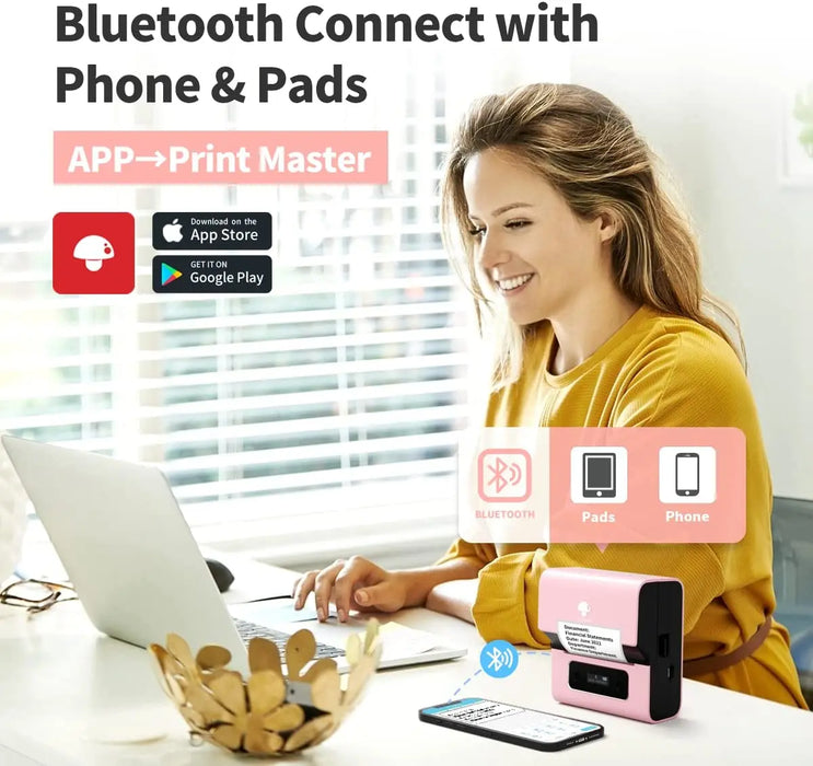 Phomemo M221 Thermal Wireless Label Printer Mini Printer Barcode Bluetooth Label Maker Price Tag Printers Free APP