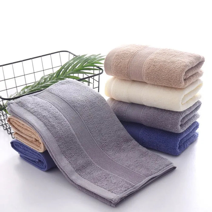 10 PCS 100% Cotton Towel Sets Shower Face Towel for Beach Hotel High Qualit and Soft 35 X 75cm