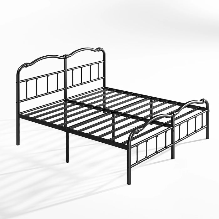 ZIYOO bed frame queen size with headboard 18inch bed frame twin bed frame queen No Box Spring Needed Easy Assembly Noise Free