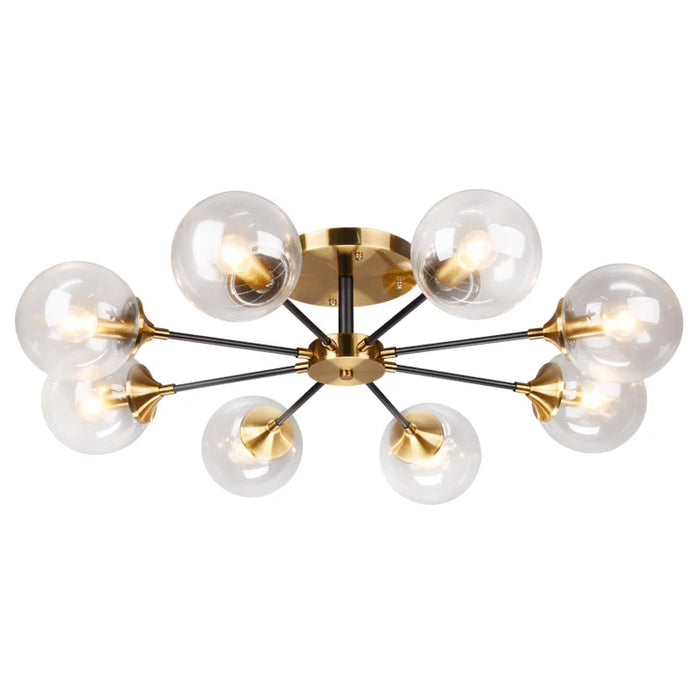 Postmodern LED chandelier ceiling Glass ball lamps Nordic hanging lights bedroom living room  restaurant lighting fixtures