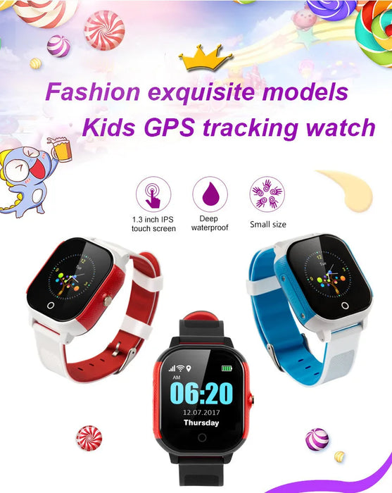 WY FA23 Real-time Tracking Kids GPS Tracking Device GPS Wifi Tracker SOS Alarm Voice Monitoring waterproof KIDS smart watch