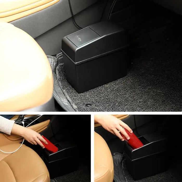 Car Garbage Bin Car Dustbin & Automotive Organizer Automotive Organizer Garbage Box Trash Can Waterproof Garbage Container