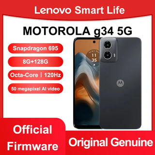 MOTOROLA Moto G34 5G 120Hz Octa-core 6nm Qualcomm Snapdragon 695 50 Million Pixel AI Image 5000mAh Fast Charge Long Battery Life