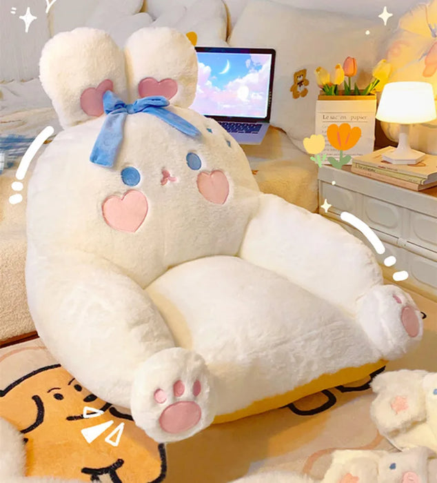 Cartoon Cute Rabbit Mini Sofa Home Bedroom Floor Lazy Casual Sofa Reading Seat Cushion Cushion Bay Window Tatami Seat Cushion