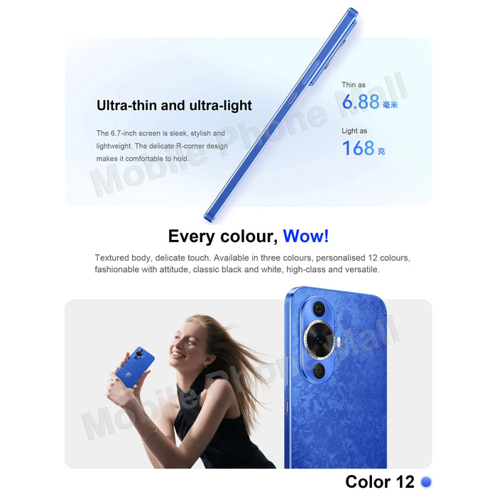 Original Huawei Nova 12 Lite Phone 6.7" OLED 120Hz Screen Snapdragon 778G HarmonyOS 4.0 Camera 60MP Battery 4500mAh Smartphone