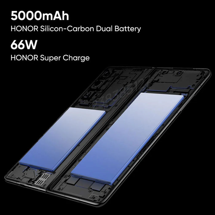 Global Version Honor Magic V2 5G Foldable LTPO OLED 120Hz Display 7.92" 50MP Rear Cameras Snapdragon 8+ Gen 2 5000mAh 66W NFC