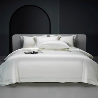 Solid White  Egyptian Cotton Duvet Cover Bedding set Premium 1000TC Long Staple Sateen Weave Silky Soft Pima Quality Bed linen