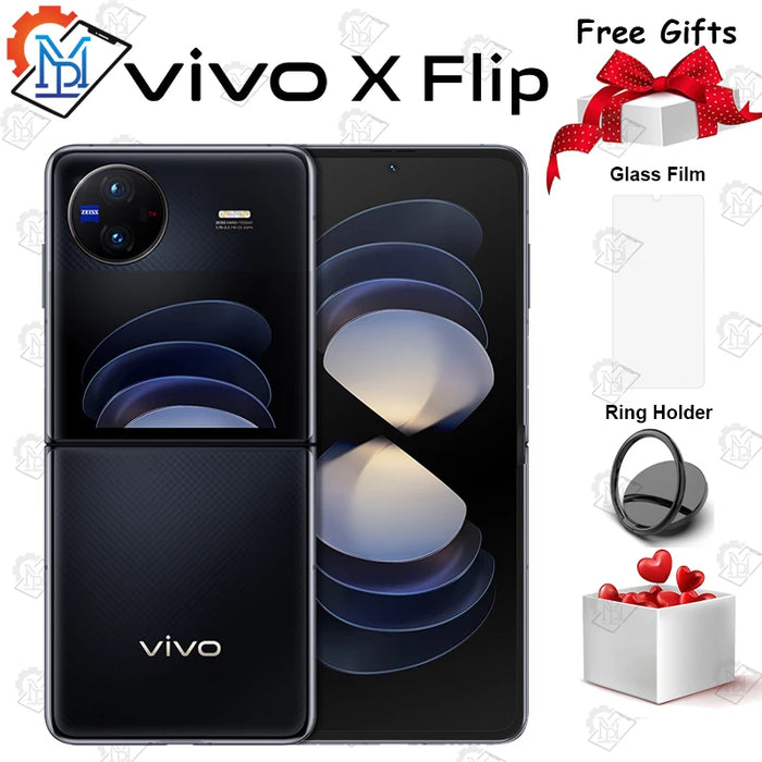 Original Vivo X Flip 5G Folded Phone 6.74 Inches AMOLED Screen Snapdragon 8+ Gen 1 OriginOS 3 Battery 4400mAh Smartphone