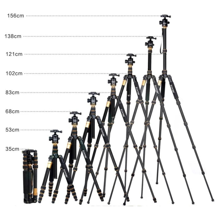 ZOMEI Z699 Portable Professional Travel Aluminium Material Tripod Monopod with Ball Head for Digital Camera Camera Stand Tripod