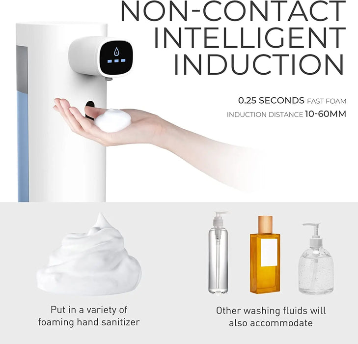 interhasa! Automatic Foam Soap Dispenser 300ML Capaticy Soap Despenser Bathroom Smart Sensor Wahsing Machine with USB Charging