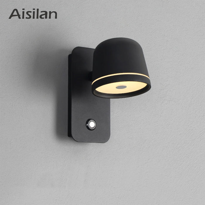 Aisilan LED Wall Lamp with Touch Dimmer Adjustable 3-CCT Brightness Wall Sconce for Modern Nordic Bedroom Living Room Decoration