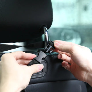 Portable Car Seat Back Trash Can, Folding Storage Washable, Leak-proof Dust Jacket