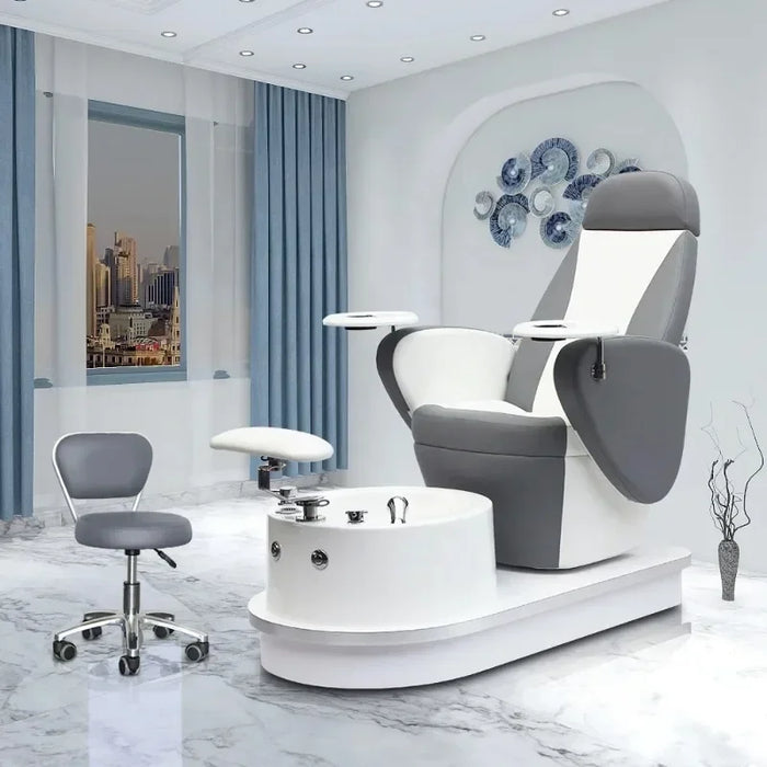 Beauty and nail salon furniture tilt and rotate, no tube vortex foot massage foot massage chair