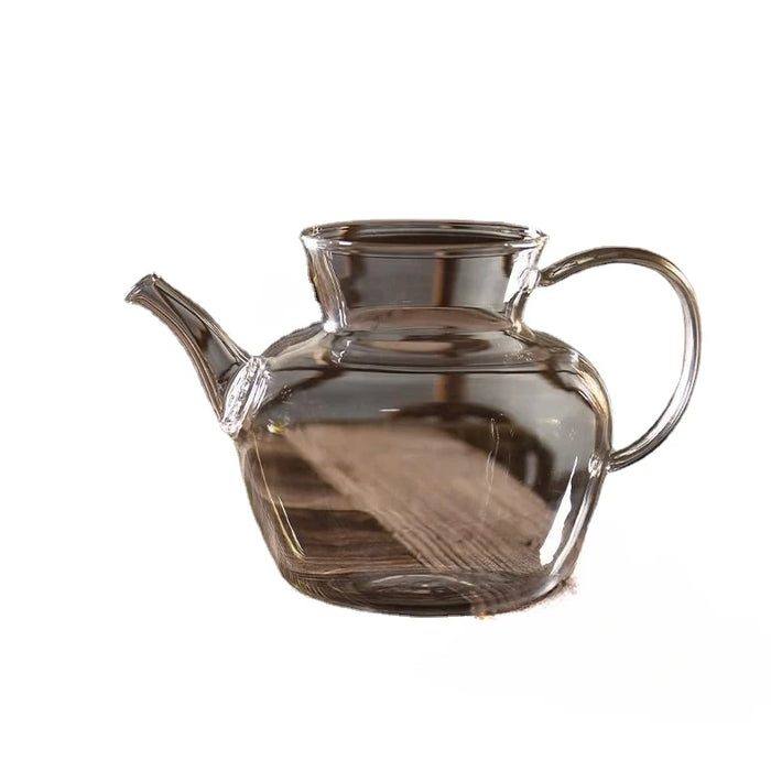 Glass Teapot Large Capacity Hand-handling Pot Household Teaware Heat-resisting Glass Tea Distributor Kung Fu Tea Set Kitchenware