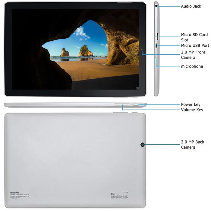 10.1 '' Tablet PC NX16A  Windows 10 RAM 1GBDDR3+32GB Dual Cameras WIFI Quad Core Bluetooth-Compatible