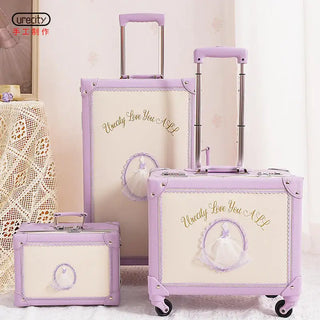 High appearance level luggage trolley case Female 20 "suitcase Student Travel case Password case New 20/26"
