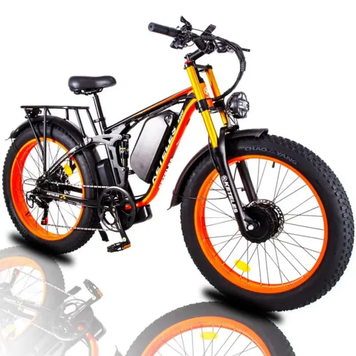 2000W K800 PRO Electric Bike Dual Motor 26 inch Fat Tire Bike 48V 23Ah  Mountain Ebike Removabel Battery Electric Bicycle