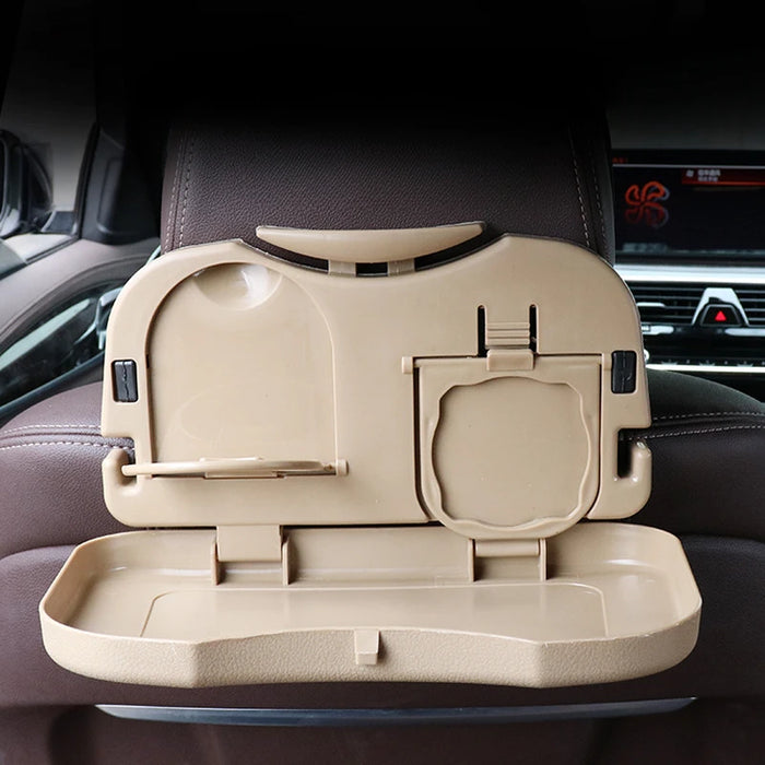Creative Car Computer Desk Collapsible Car Table Beverage Racks Portable Multi-functional Back Chair Plate Water Cup Holder New