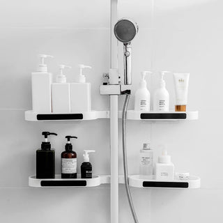Rotatable Bathroom Corner Shelf Wall-mounted Washbasin Storage Rack Shampoo Storage Holder Kitchen Shelves Bathroom Accessories