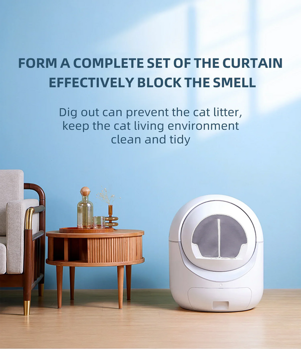 2023 new design hot selling enclosed wifi safety electric self cleaning auto cat litter box