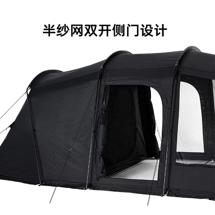 Blackdog Outdoor Camping Four Seasons Sun Protection Black Dog Upf50+ Tunnel Tent With Snow Skirt Big Tent