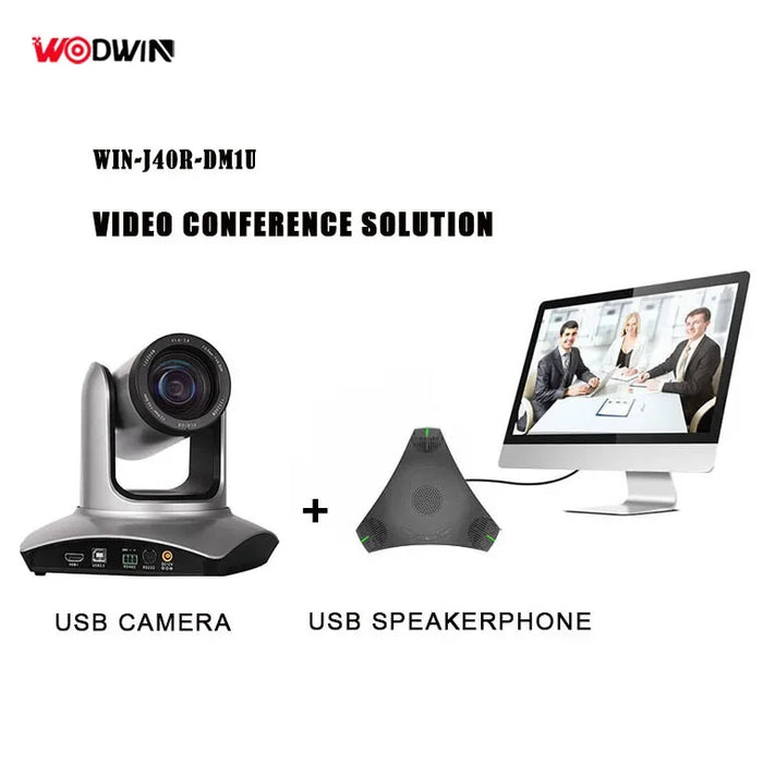 High Quality USB Camera WIN-J40RU Plus Omnidirectional Microphone WIN-DM1U Video Conference System Group