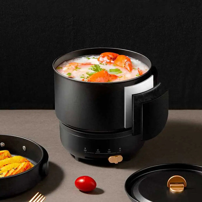 Portable Travel Cooking Pot Multi Cooker Multifunctional Steaming Frying Folding Panela Eletrica Mini Multi Cooker