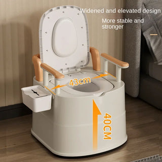 Mobile Toilet For The Elderly Pregnant Women Sit Toilet Home Portable Elderly Indoor Urine Bucket Non-slip Bathroom Fixture