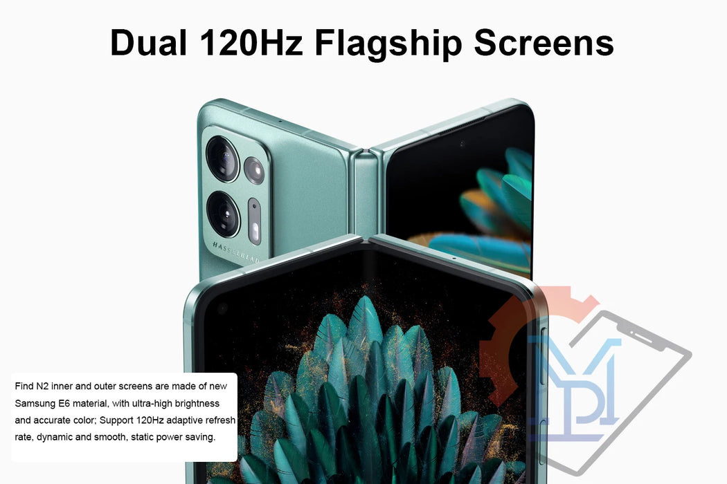 New Original OPPO Find N2 5G Foldable Phone 7.1 Inches AMOLED 120Hz Snapdragon 8+ Gen 1 Android 13 Camera 50.0MP Smartphone