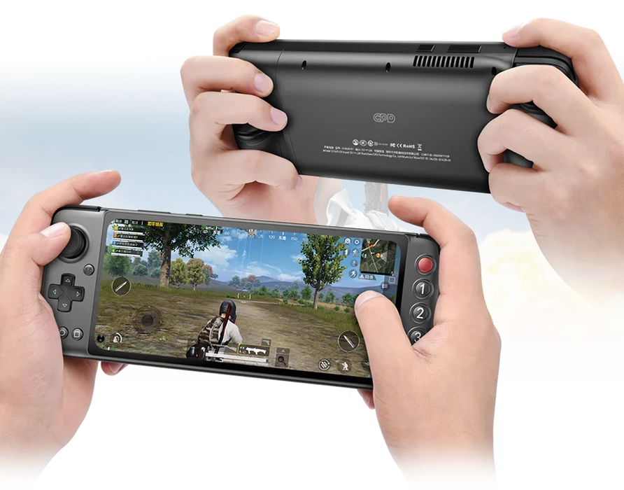 Original Gaming GPD XP 6.81 Inch 6GB/128GB Android 11 CPU MediaTek Dimensity 1200 8 Core Video Handheld Game Console Laptop