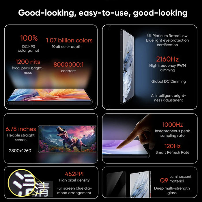 New Nubia Z50S Pro 5G Global Version 6.78 inch 120Hz AMOLED flexible Snapdragon 8 Gen 2 Latest 50MP Dual Cameras 80W Fast Charge