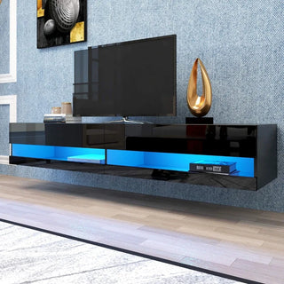 71 Inch Mounted Floating TV Stand for TVs up to 80'', TV Console, Living Room Furniture