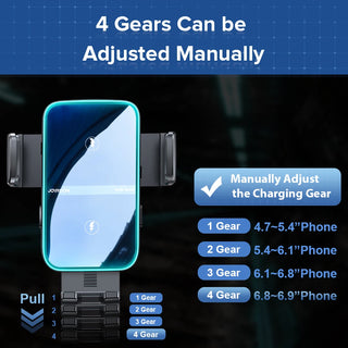 Joyroom 15W Dual Coil Wireless Car Phone Holder For Car Air Vent CD Slot Car Bracket For iPhone Foldable Galaxy Car Accessories