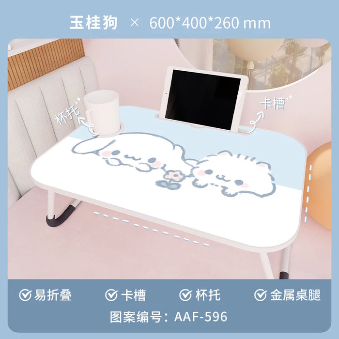 Table on Bed Bay Window Folding Table Student Laptop Desk Lazy Bedroom Sitting Desk Bedside Tabl