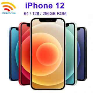 Original Apple iPhone 12 64GB 128GB 256GB ROM 6.1" Genuine Super Retina OLED Face ID NFC IOS Unlocked 5G iPhone12