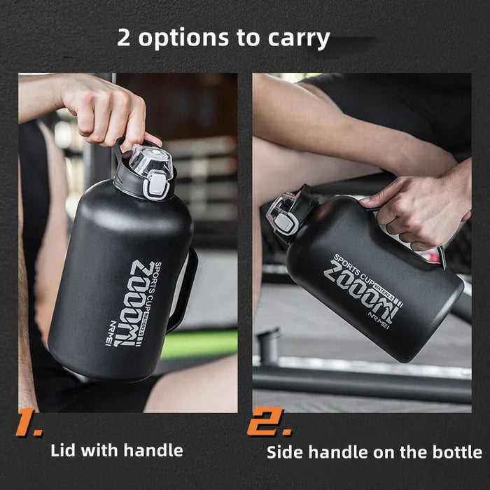2 Liter Water Bottle Stainless Steel Thermos Bottle Outdoor Sports gym Vacuum Water Flask Insulated