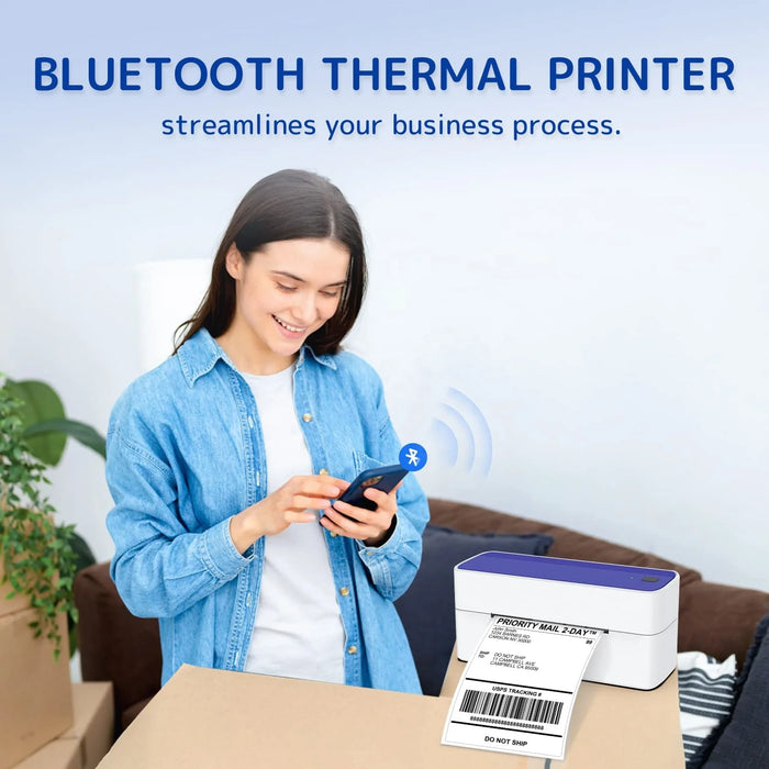 Phomemo 241BT 4x6 Thermal Shipping Package PM241BT Thermal Label Printer For Shipping Online Business