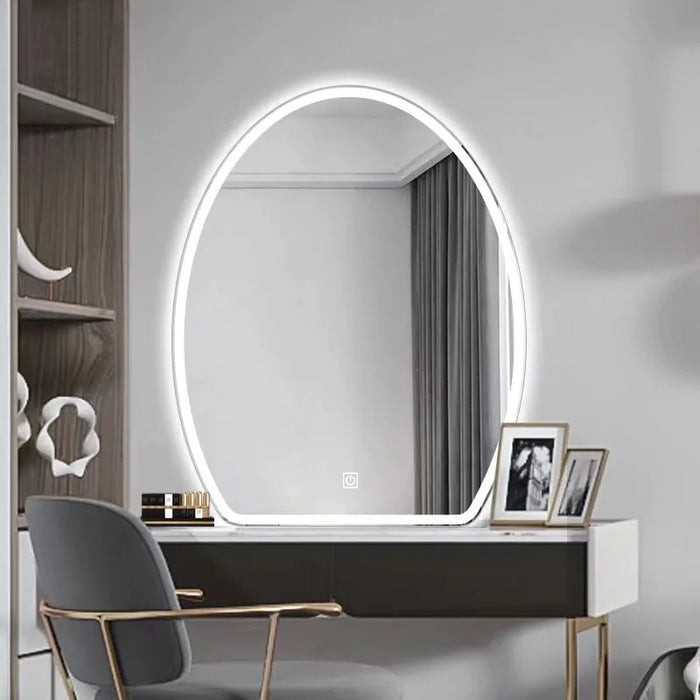 Modern Bathroom Mirrors Wall Mounted Vanity Irregular Shaving Mirror Aesthetic Display Espejos Para Maquillaje Home Improvement