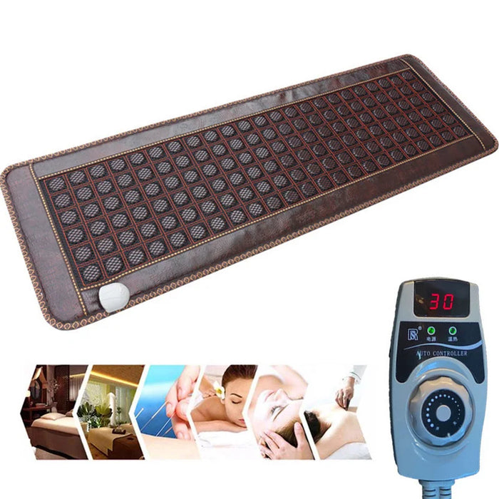 New Far Infrared Heating Pad Natural Jade Tourmaline Mat Electric Hot Stone Heating Mattress Therapy Massage Cushion Jade Mat