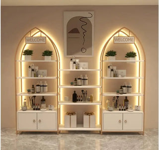 Cosmetics display cabinet Cabinet Locker Shelves Beauty salon Nail art display rack