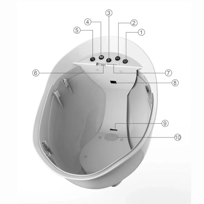 Intelligent GPS positioning engineering hat monitoring 4g wifi site intelligent safety helmet