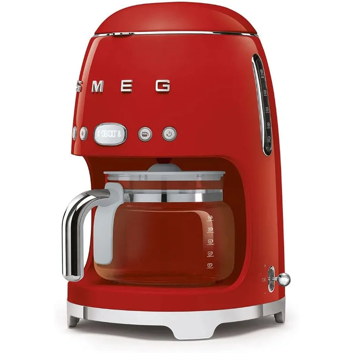 Smeg Drip Filter Coffee Machine, Red, 10 cup