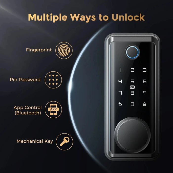 Kadonio BLE Tuya Smart Digital Security Electronic Password IC Card Unlock Keyless Door Lock