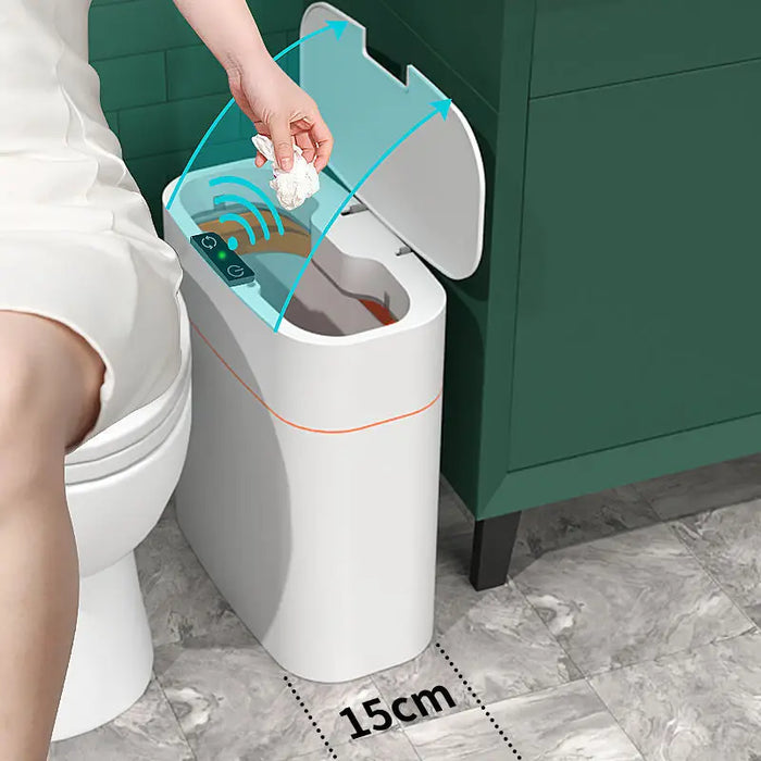Hot Selling Kitchen Storage Box Trash Can Induction Small Car Box Automatic Smart Dustbin Smart Trash Bin