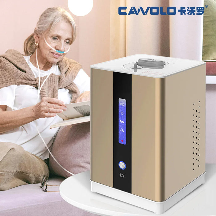 Hydrogen Water Inhalation Machine 99.96% High Purity H2 Hydrogen Inhaler Portable PEM Technology Hydrogen Inhalation Machine