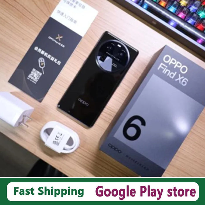 DHL Fast Delivery Oppo Find X6 Cell Phone 80W Charge 6.74" AMOLED 120HZ 50.0MP Camera Dimensity 9200 Android 13.0 Fingerprint