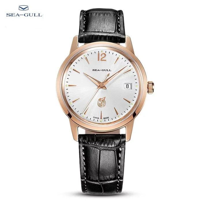 Seagull Men's Watch Classic Retro 51 Re-Edition Gold Dial Automatic Mechanical Wristwatch Men Watch relogio masculino D51SG