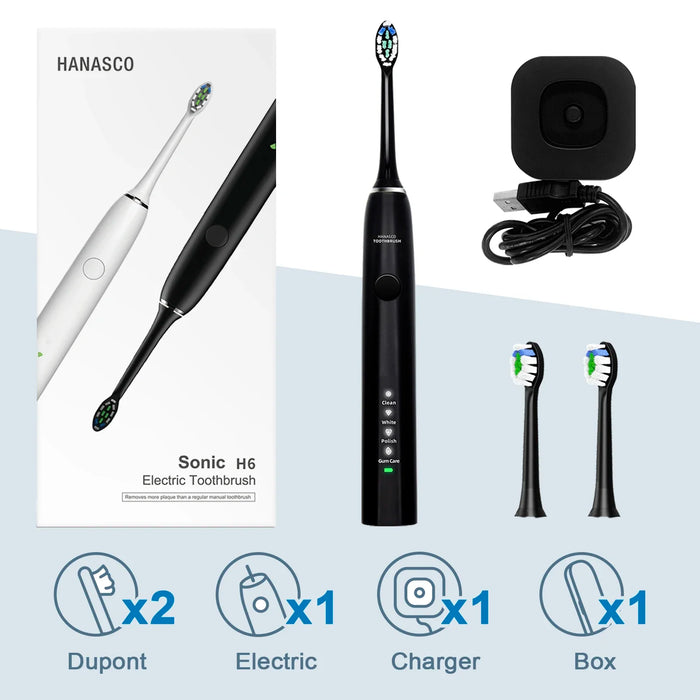 Wireless Inductive Charging Sonic Electric Toothbrush Adult Cleaning Teeth Sonic Toothbrush