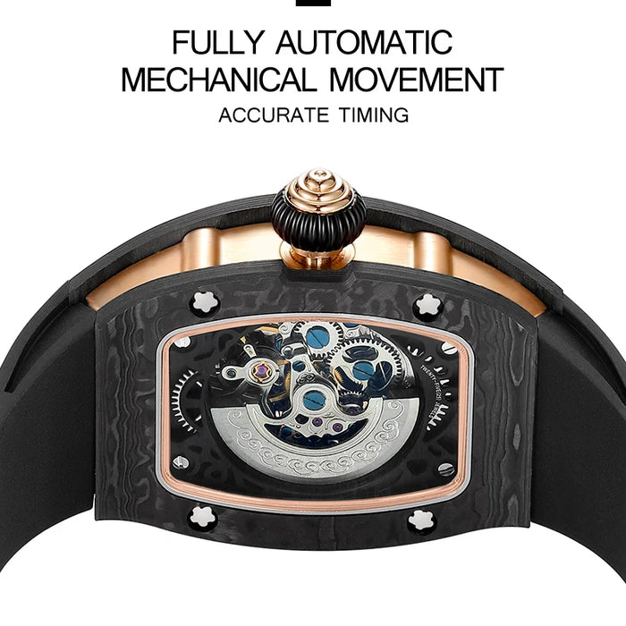 FEICE Women's Automatic Mechanical Watch Waterproof Fashion Luxury Simple Barrel Watch Sapphire Watch Luminous WristWatch FM606