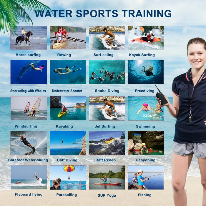 Open Water Triathlon Training Swimming Communication 1 Wireless FM Transmitter Radio 1 Headphone Bone Conduction Earphone